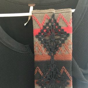 Free People Black Kombucha Thermal  XS